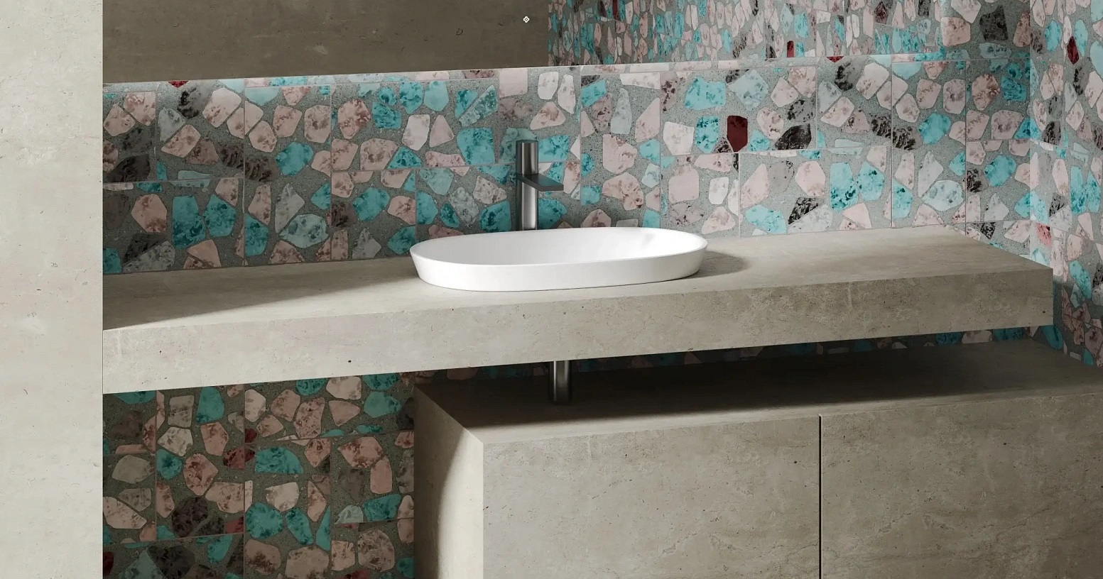 Раковина полувстраиваемая Salini Marea S-Sense 1802101G 64.5x38.7x16.5 (белый глянцевый), без донного клапана
