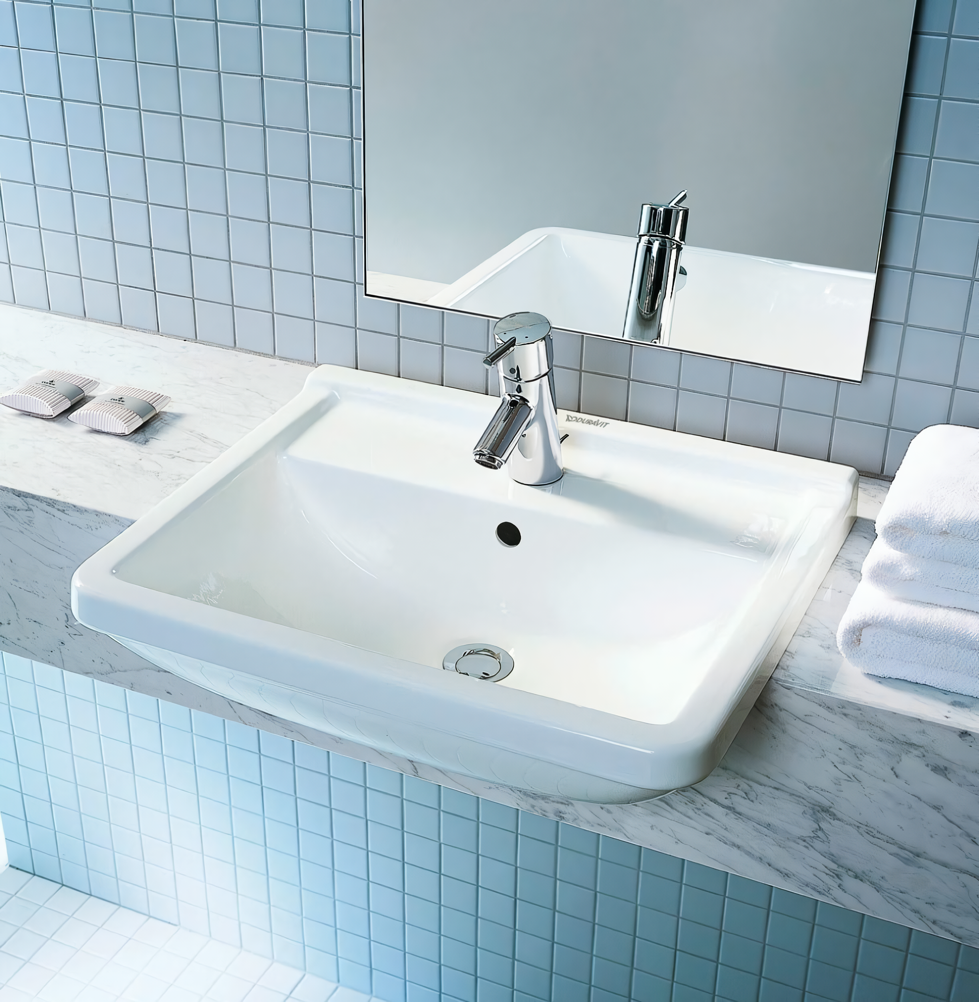 Раковина полувстраиваемая Duravit Starck 3 0310550000 55x46