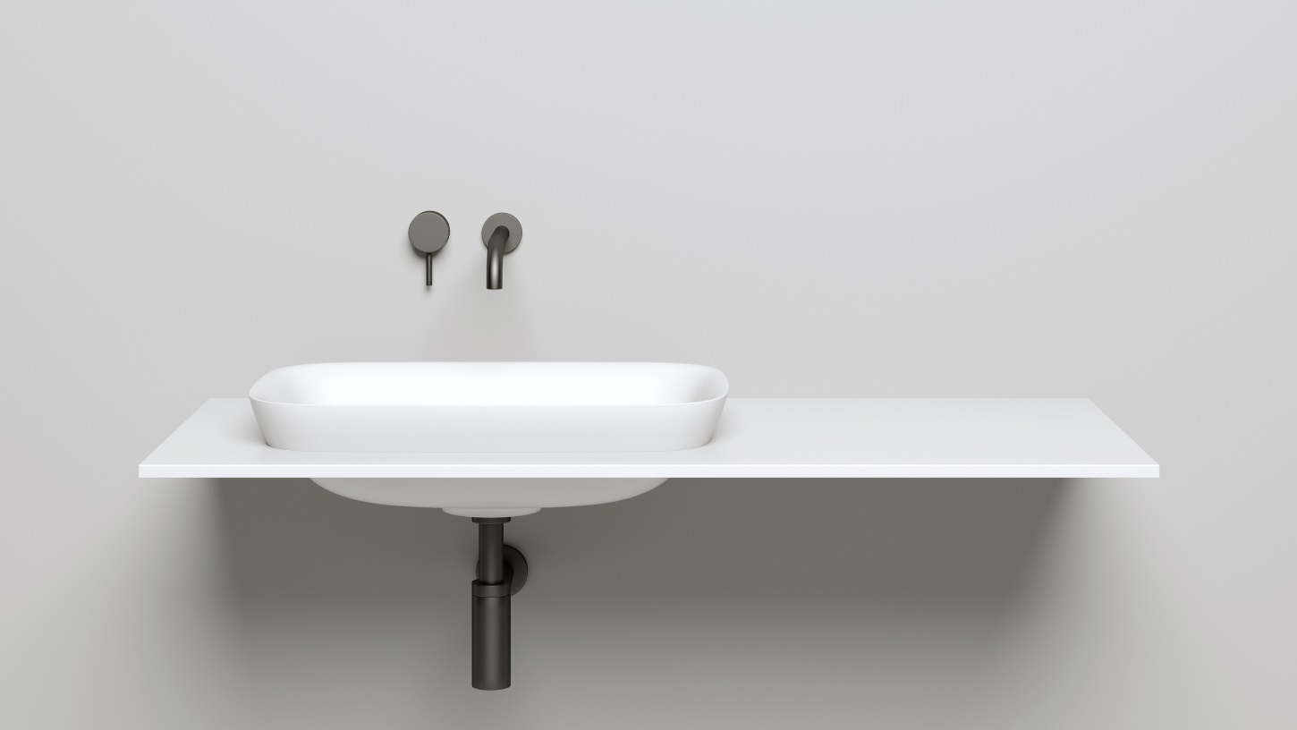 Раковина полувстраиваемая Salini Marea S-Sense 1802102G 59.8x39.8x16.5 (белый глянцевый), без донного клапана