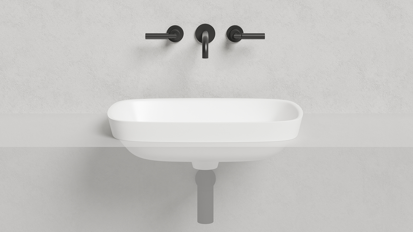 Раковина полувстраиваемая Salini Marea S-Sense 1802102G 59.8x39.8x16.5 (белый глянцевый), без донного клапана