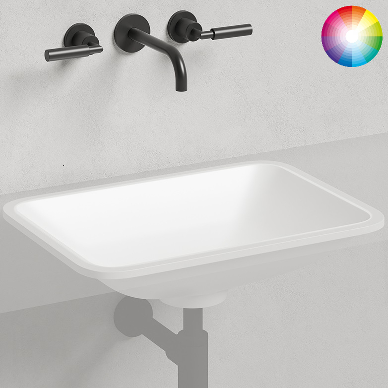 Раковина встраиваемая Salini Marea S-Sense 1802106GF 55x40x13.4 (покраска RAL полностью, глянцевый), без донного клапана