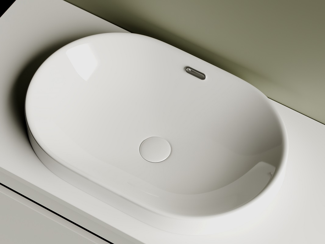 Раковина встраиваемая Ceramica Nova Element CN5020 60x40 (белый), без донного клапана