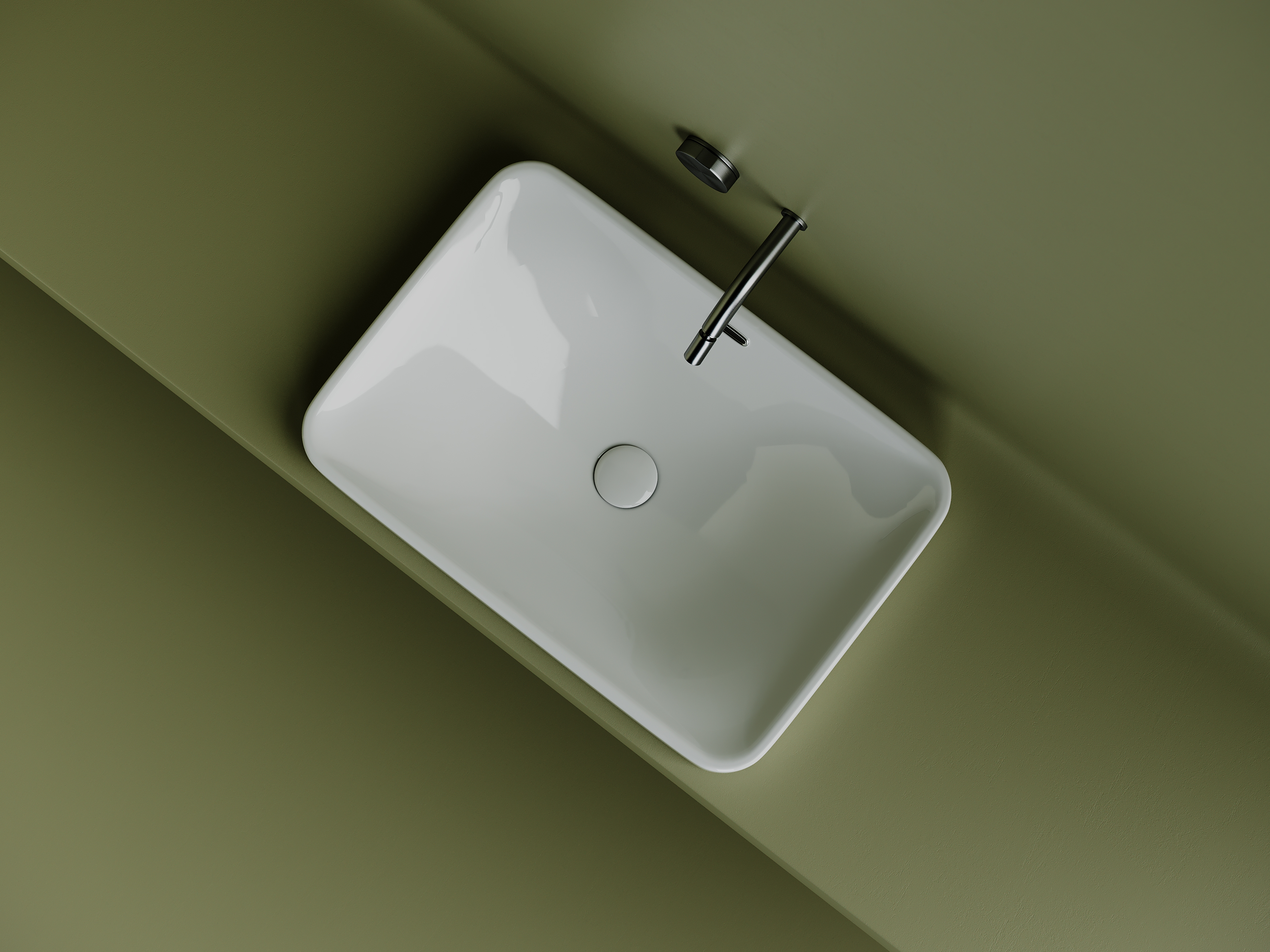 Раковина встраиваемая Ceramica Nova Element CN5041 60.5x41.5 (белый), без донного клапана