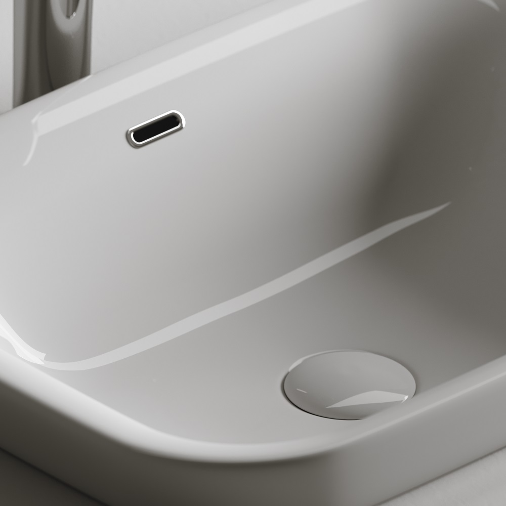 Раковина встраиваемая Ceramica Nova Element CN6041 58x40 (белый), без донного клапана