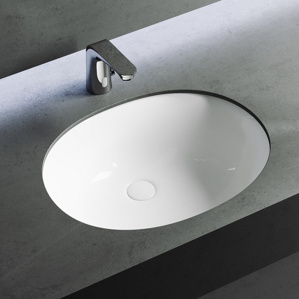 Раковина встраиваемая Ceramica Nova Element CN6043 56x43.5 (белый), без донного клапана