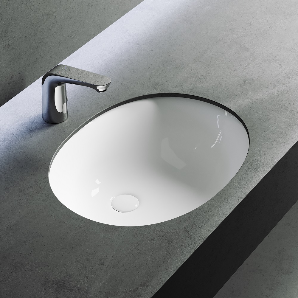 Раковина встраиваемая Ceramica Nova Element CN6043 56x43.5 (белый), без донного клапана