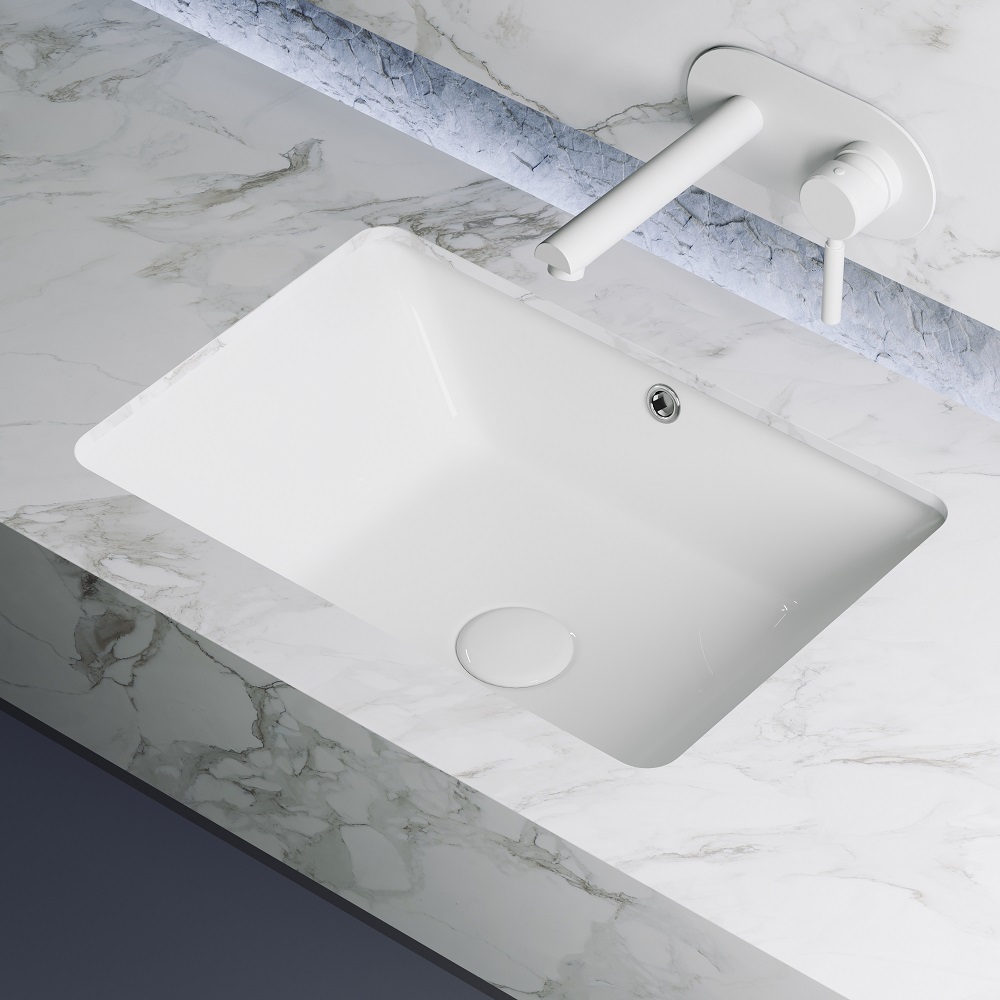 Раковина встраиваемая Ceramica Nova Element CN6045 55x40 (белый), без донного клапана