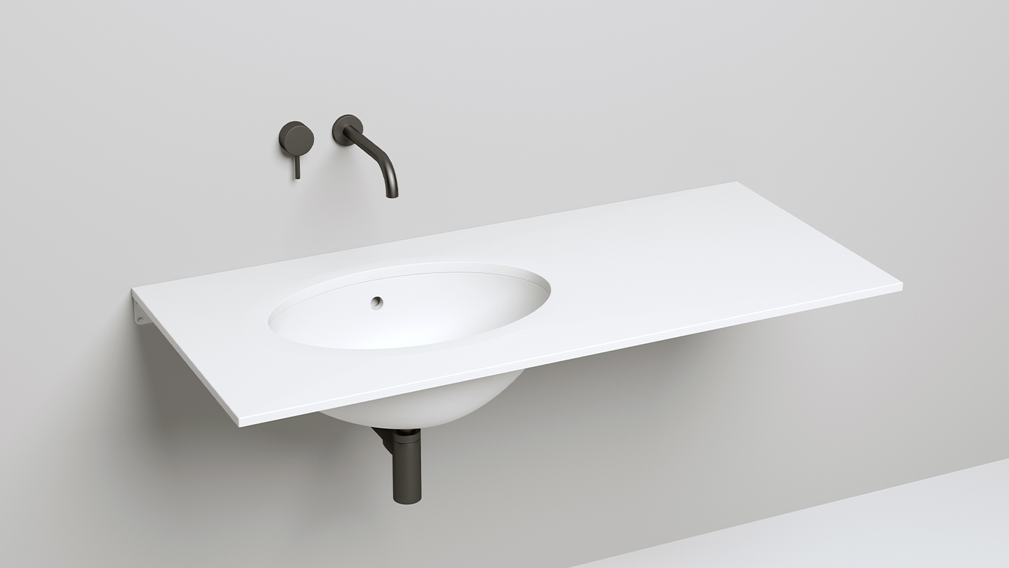 Раковина встраиваемая Salini Marea S-Sense 11101109M 54.5x37.5x18.7 (белый матовый), без донного клапана