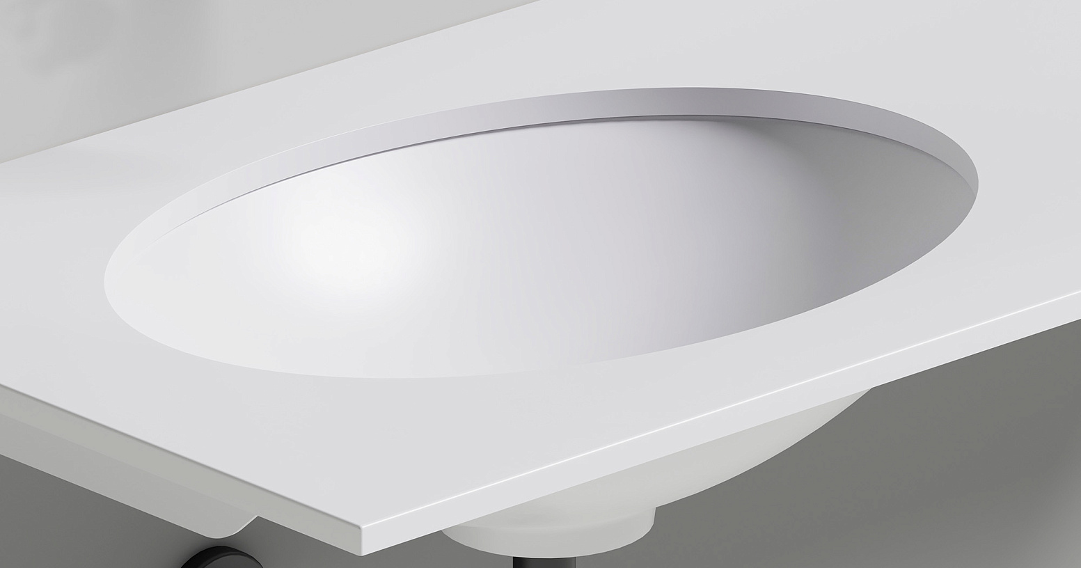 Раковина встраиваемая Salini Marea S-Stone 1802211M 55x40x13.5 (белый матовый), без донного клапана