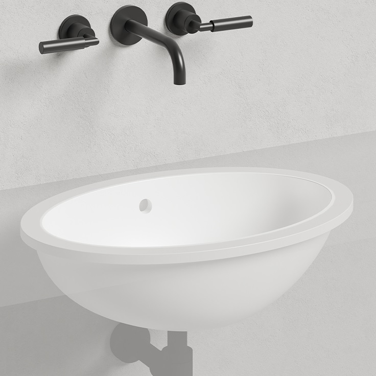 Раковина встраиваемая Salini Marea S-Stone 1101209M 54.5x39.4x18.2 (белый матовый), без донного клапана