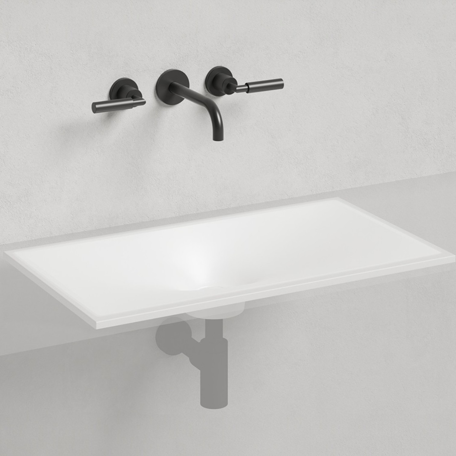 Раковина встраиваемая Salini Marea S-Stone 1802213M 70x40x12 (белый матовый), без донного клапана