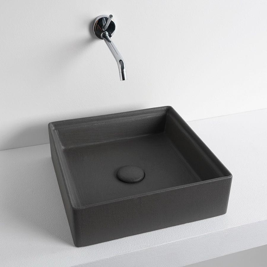 Раковина накладная Artceram Scalino SCL001 15 00 grigio oliva 38x38