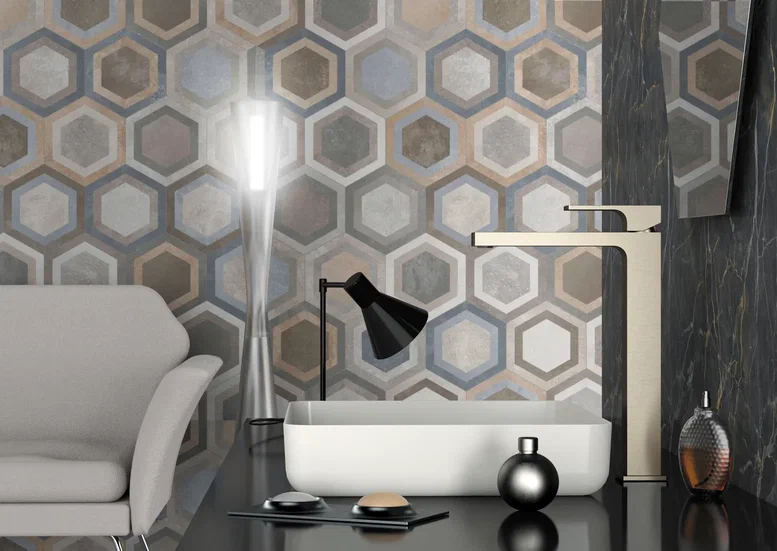 Смеситель для раковины Remer Absolute Matt Brushed Nickel AU11LNPO (никель брашированный мат.)