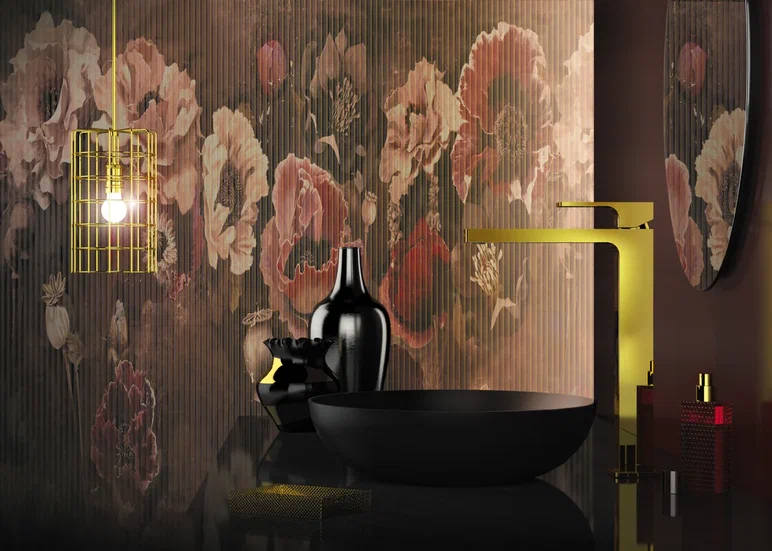 Смеситель для раковины Remer Absolute Shiny Gold AU11LDO (золото глянцевое)