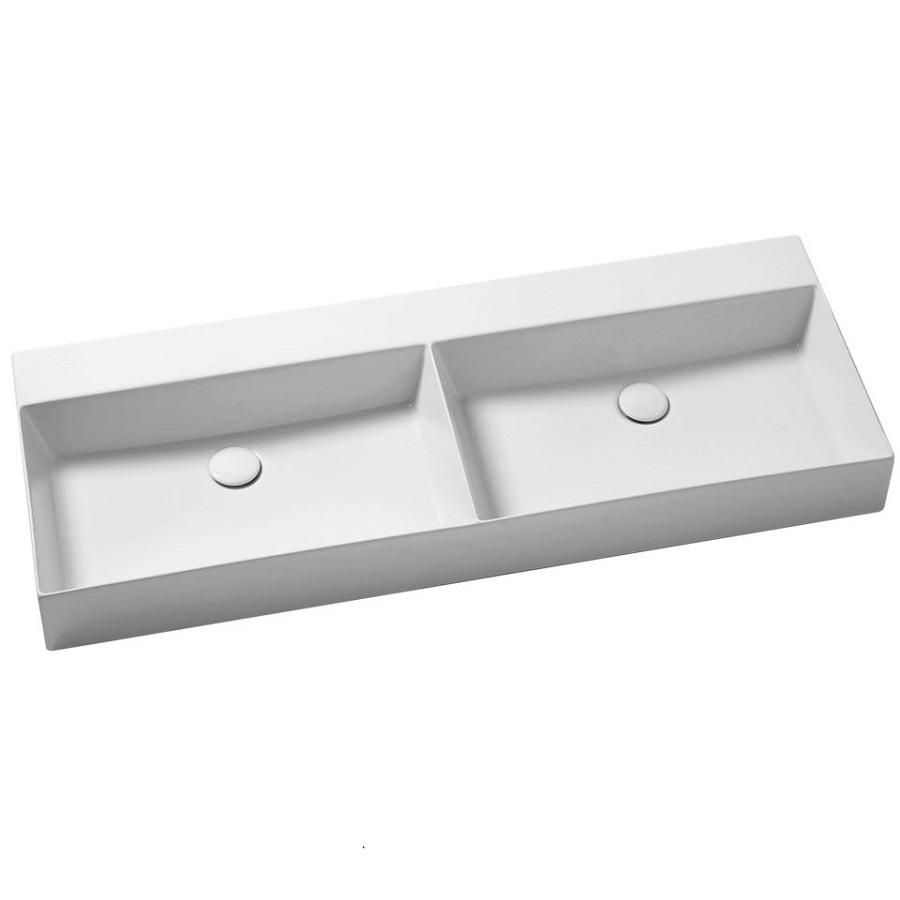 Раковина подвесная/накладная Azzurra Elegance ELLP12245DQ0BI/(EQA122 2V bi)*0 122х45