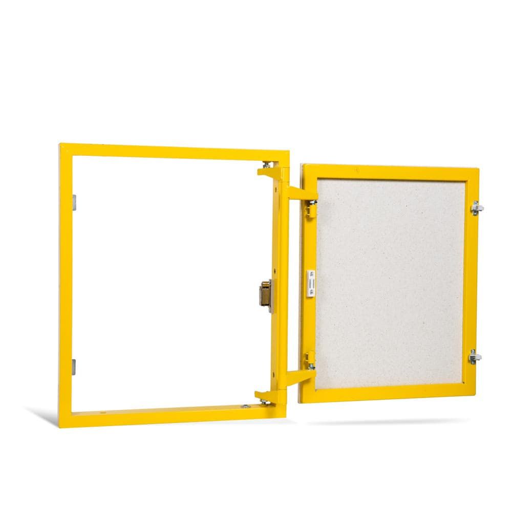 Ревизионный люк под плитку Практика Формат КН 50x60, настенный, способ открывания магнитно-нажимной, люк-невидимка, распашной