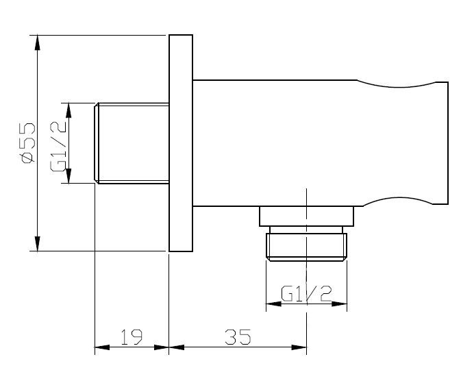 Ручной душ BelBagno Ancona ANCONA-DFS-CRM (хром)