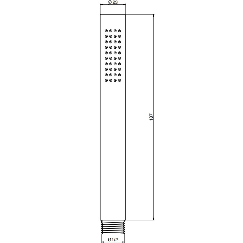 Ручной душ Fima Carlo Frattini Spillo Steel F2956INOX (нержавеющая сталь)