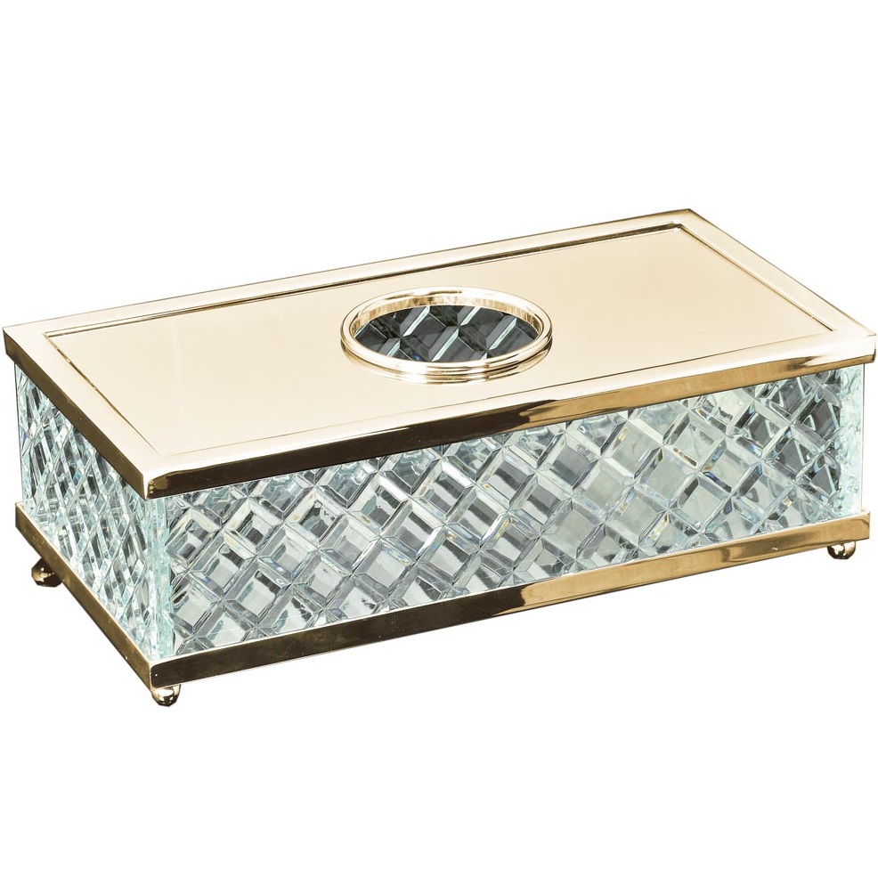 Салфетница настольная Boheme Murano Cristal 10232 (золотой)