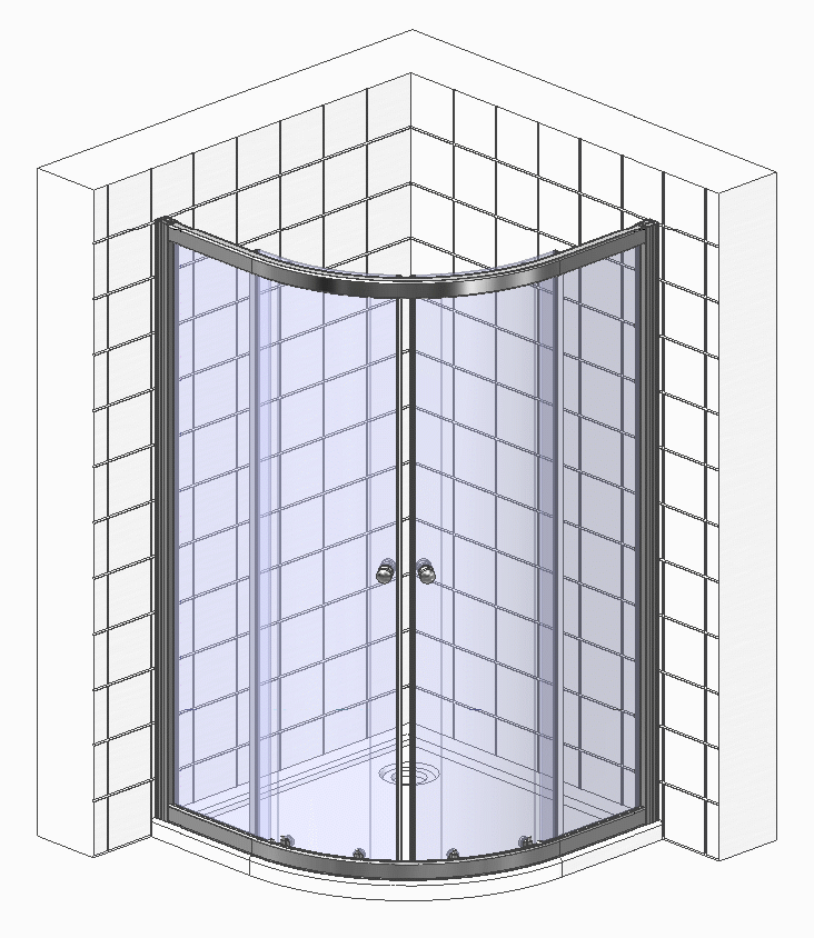 Душевой уголок BelBagno Sela SELA-R-2-90-C-Cr 90x90