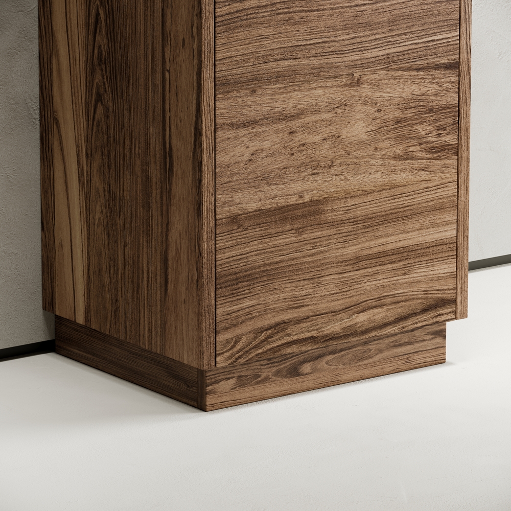 Шкаф-пенал напольный Sancos Либра напольная (Libra Floor) PLB35FECH 35x30x187 (дуб чарльстон)