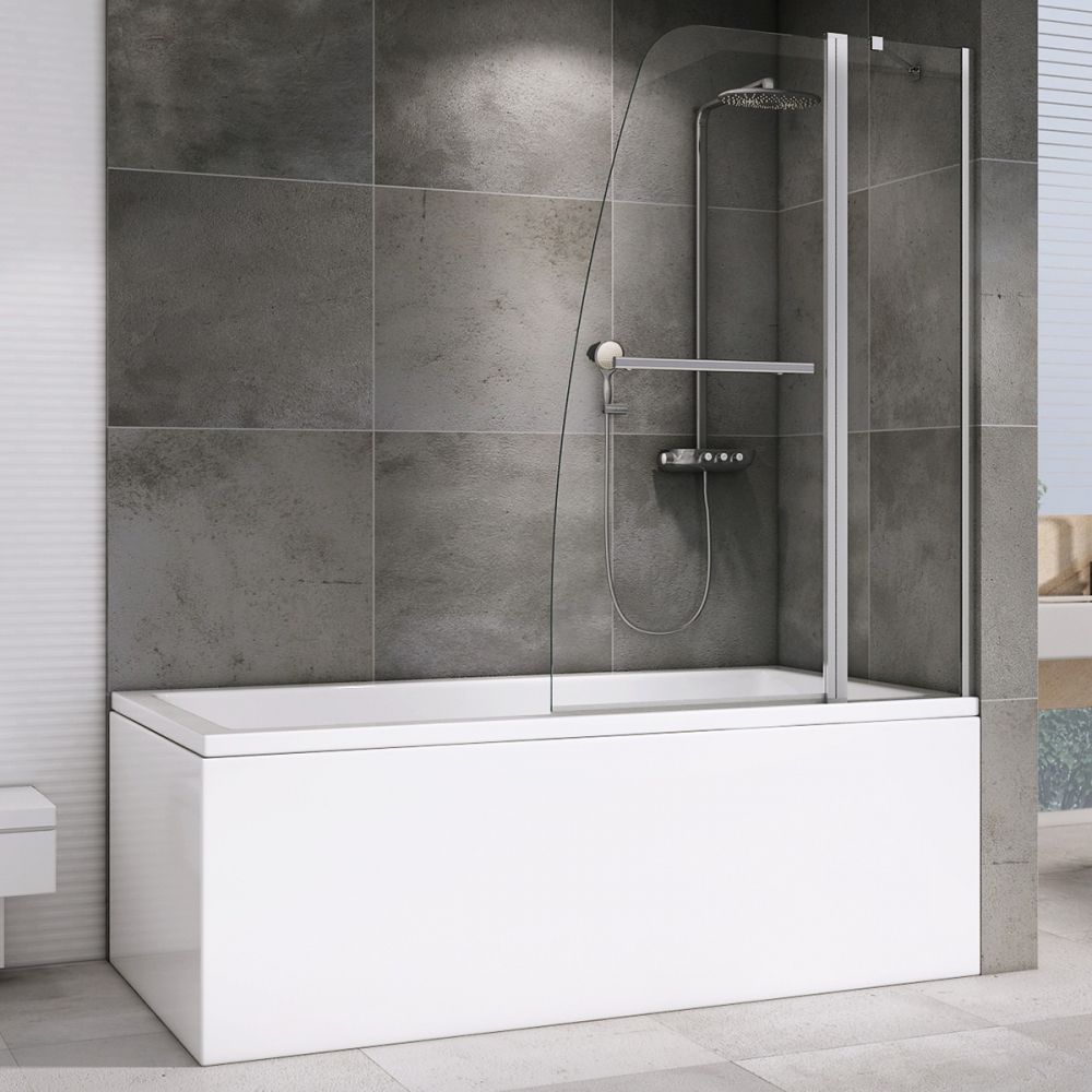 Шторка на ванну Abber Ewiges Wasser AG50100 100х140 (хром)