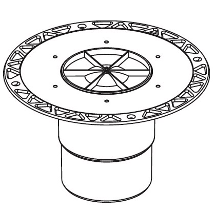 Сифон вертикальный с универсальным фланцем Seal System Tece TECEdrainpoint S DN100 3607600