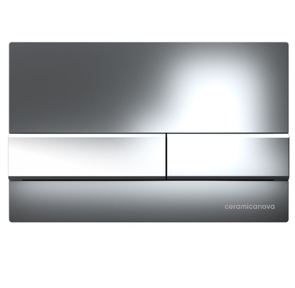 Система инсталляции для унитазов Ceramica Nova Envision CN1002CH с кнопкой смыва Flat (хром) и креплениями