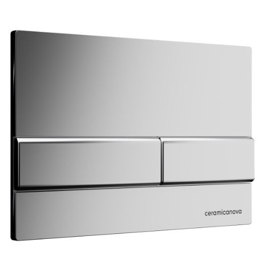 Система инсталляции для унитазов Ceramica Nova Envision CN1002M с кнопкой смыва Flat (хром матовый) и креплениями