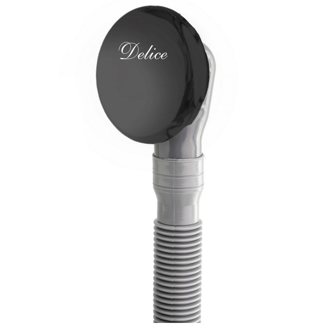 Слив-перелив автомат Delice DLR000015 Черный матовый