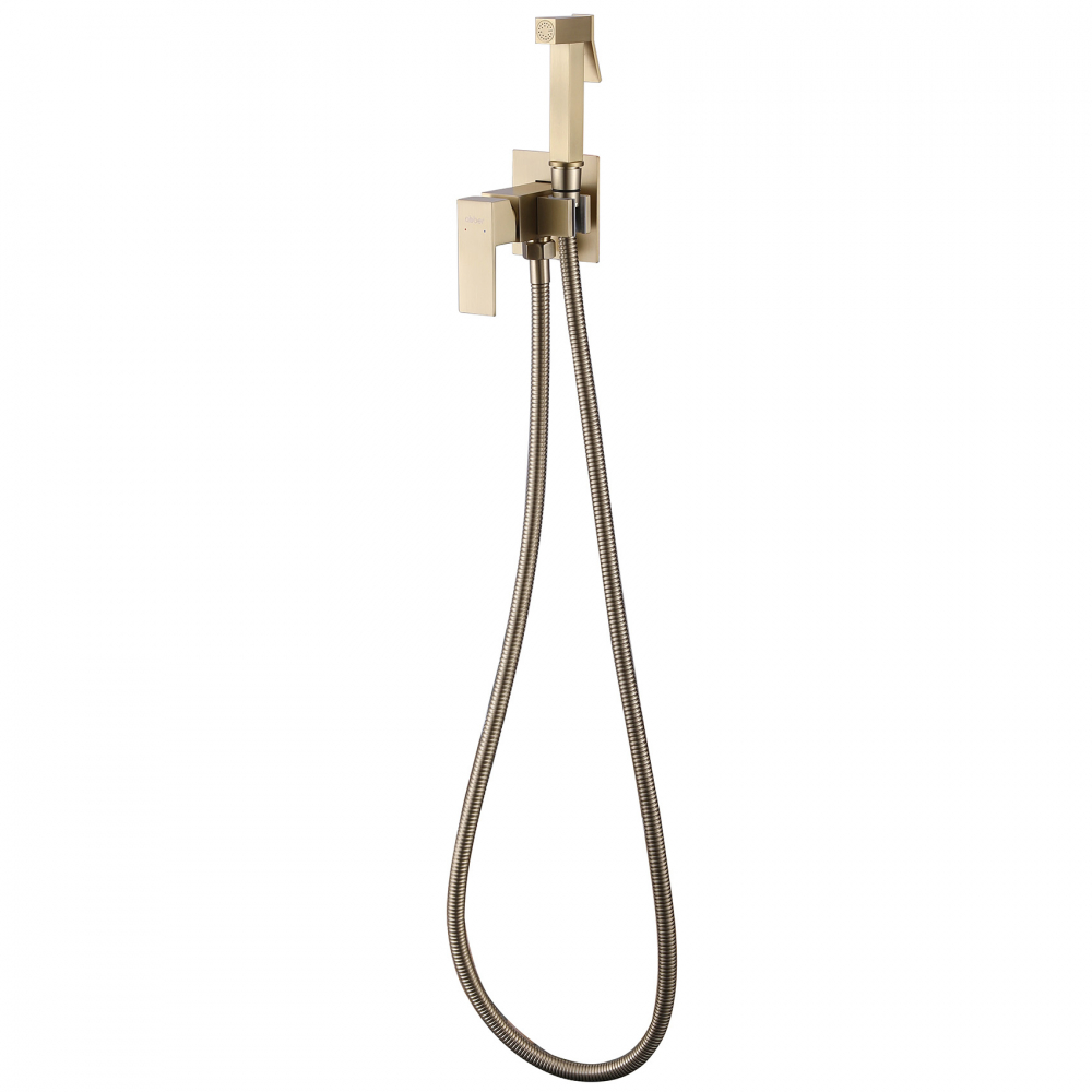 Гигиенический душ со смесителем Abber Daheim AF8226G (золотой матовый)