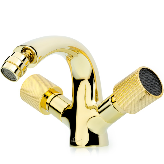 Смеситель для биде Boheme Tradizionale Oro 296-Royal/CRST black (золотой, черный)