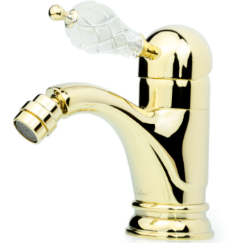 Смеситель для биде Boheme Tradizionale Oro Crystal 286-CRST (золотой)