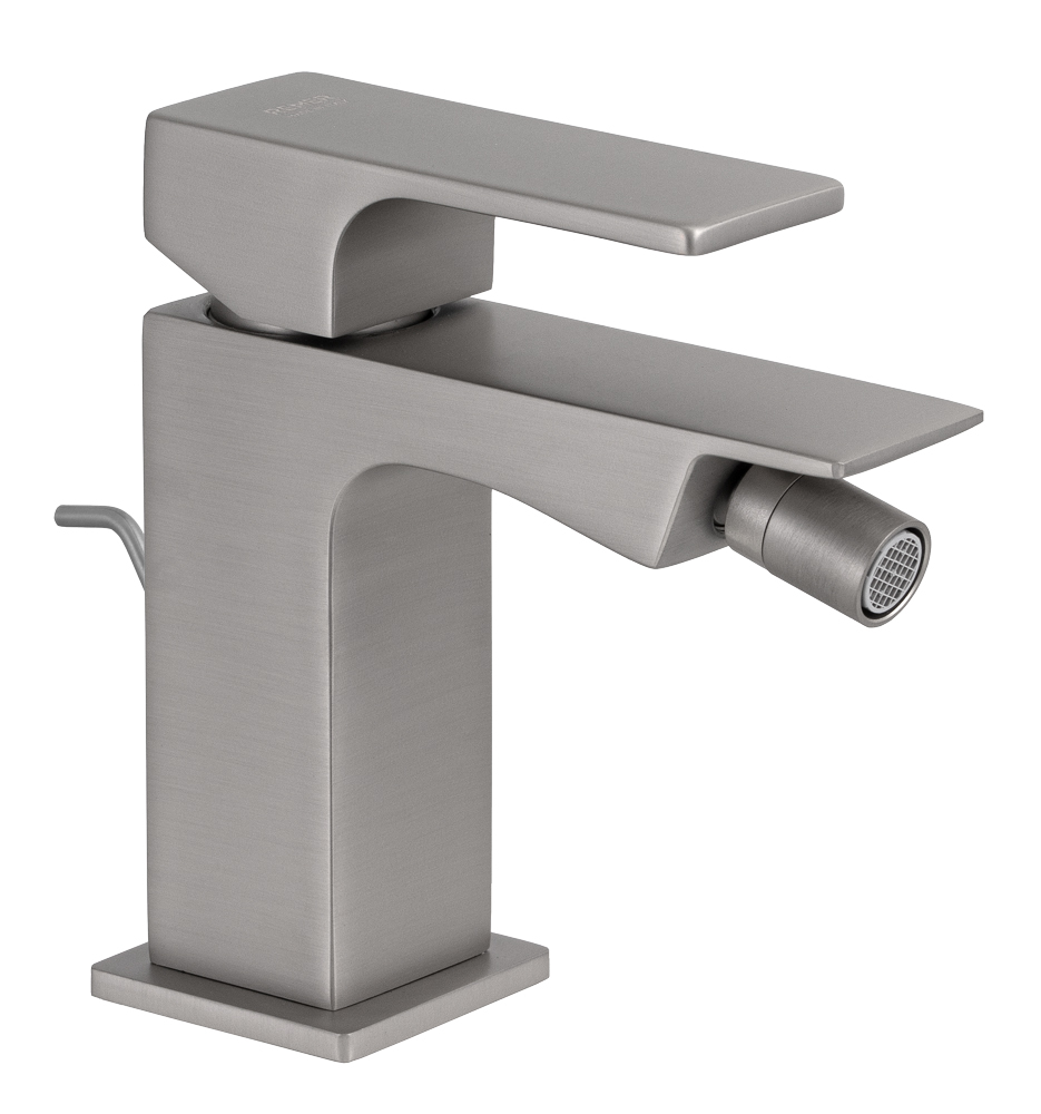 Смеситель для биде Remer Absolute Matt Brushed Nickel AU20NPO (никель  брашированный матовый), с донным клапаном