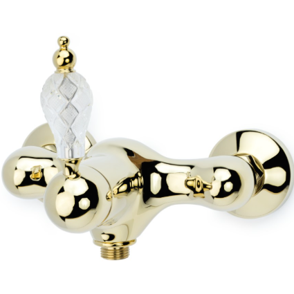 Смеситель для душа Boheme Tradizionale Oro Crystal 284-CRST (золотой)