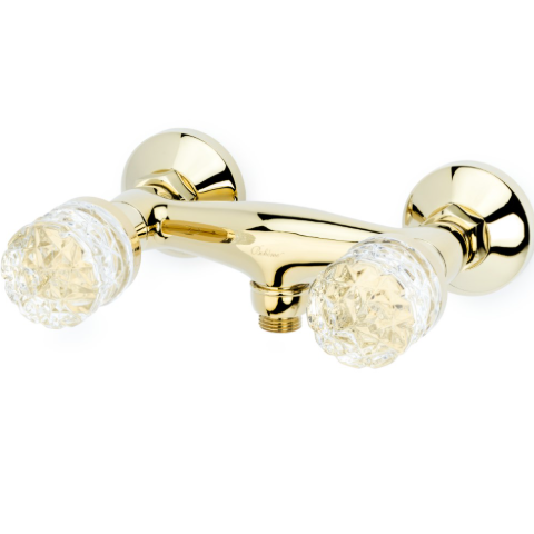 Смеситель для душа Boheme Tradizionale Oro Crystal 294-CRST (золотой)