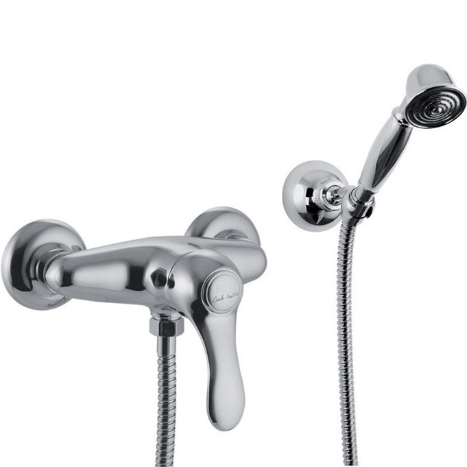 Смеситель для душа настенный Fima Carlo Frattini Lamp F3305CR (хром), с душевым комплектом