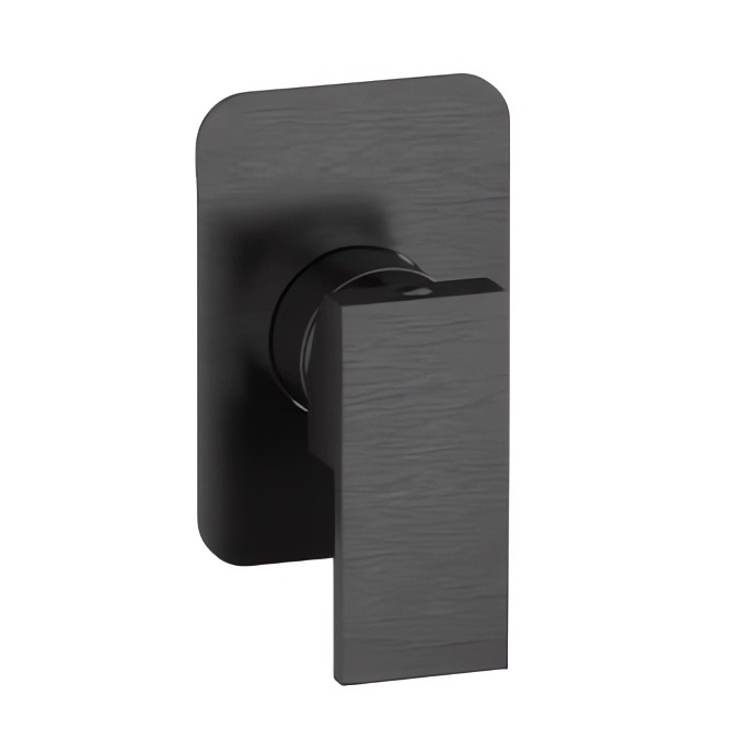 Смеситель для душа Remer Absolute Brushed Black Chrome AU30CFP (хром черный брашированный), скрытая часть в комплекте