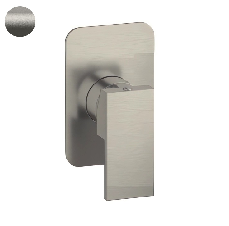 Смеситель для душа Remer Absolute Matt Brushed Nickel AU30NPO (никель брашированный матовый), скрытая часть в комплекте