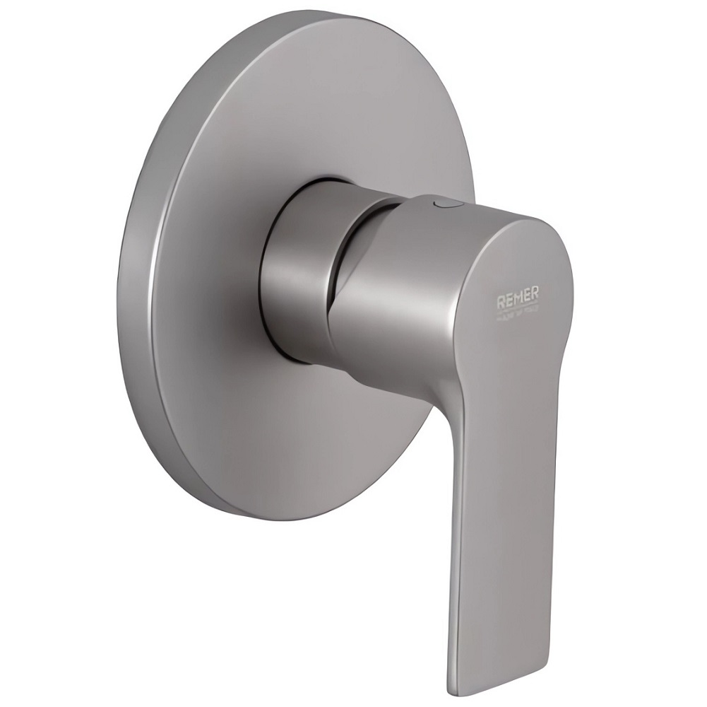 Смеситель для душа Remer Energy Brushed Nickel EY30NP (никель брашированный глянц.), скрытая часть в комплекте