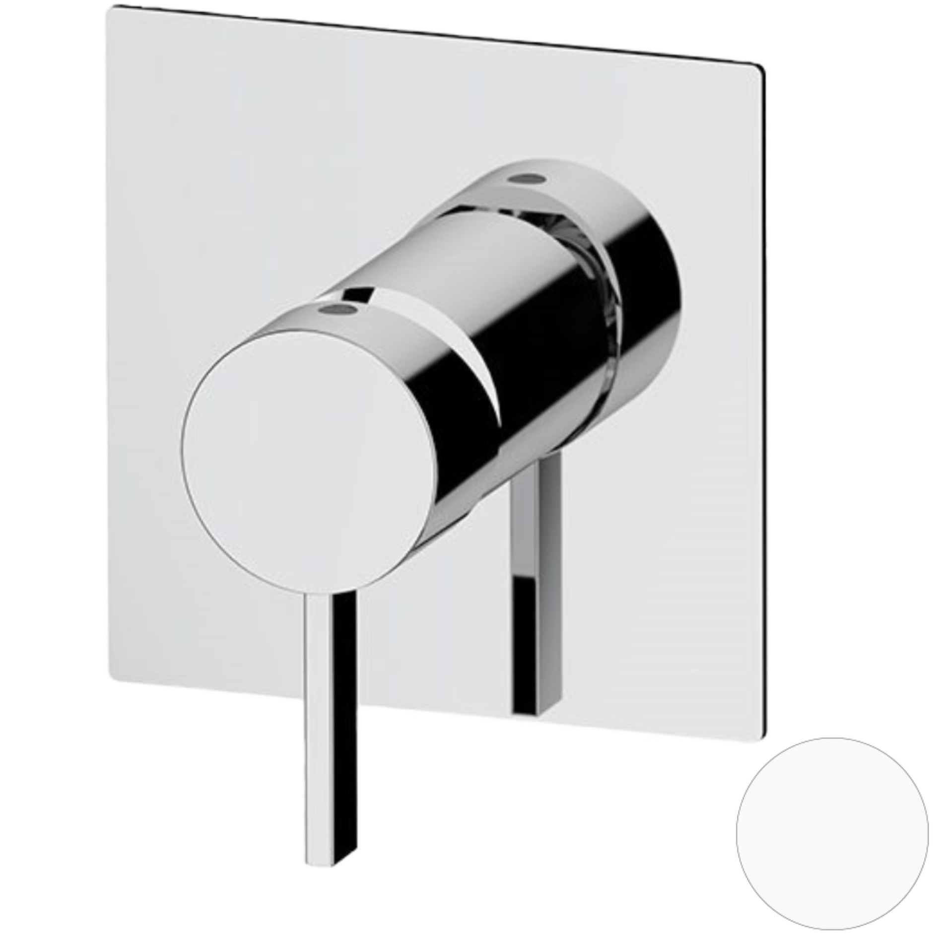 Смеситель для душа скрытого монтажа Remer Metrica MC30QBO (белый матовый)