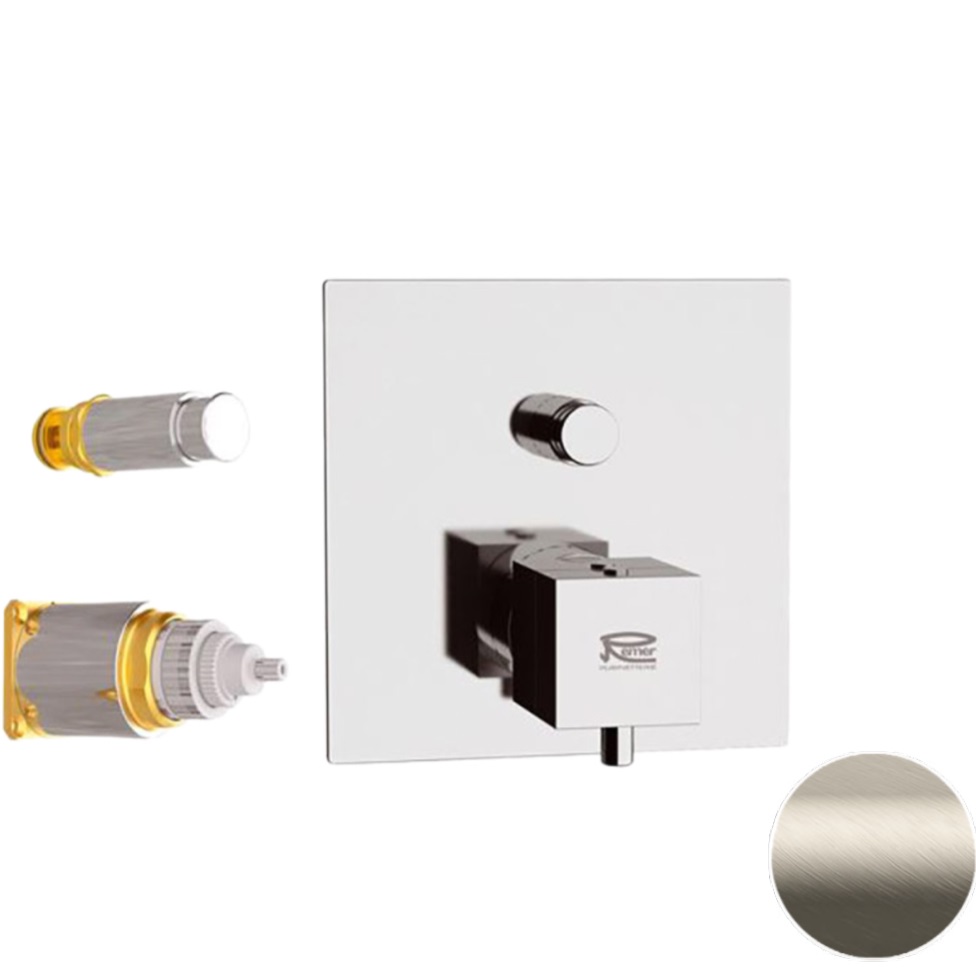 Смеситель для душа Remer Q-Elegance QT09KBXV (сталь), с термостатом