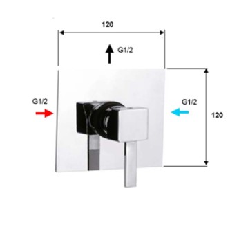 Смеситель для душа Remer Square S30 (хром)