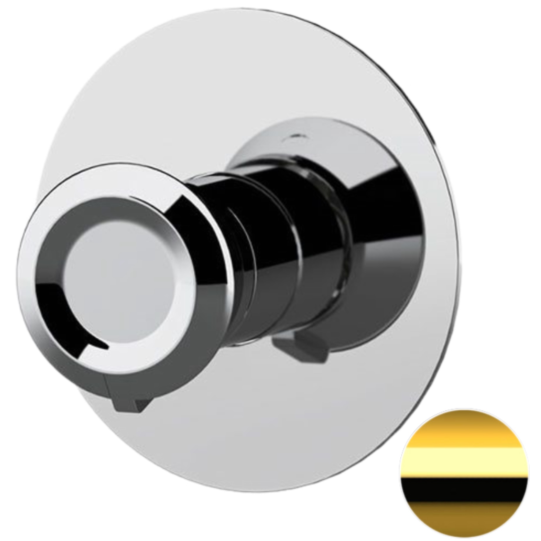 Смеситель для душа скрытого монтажа Remer Element ET30LDO (золотой)