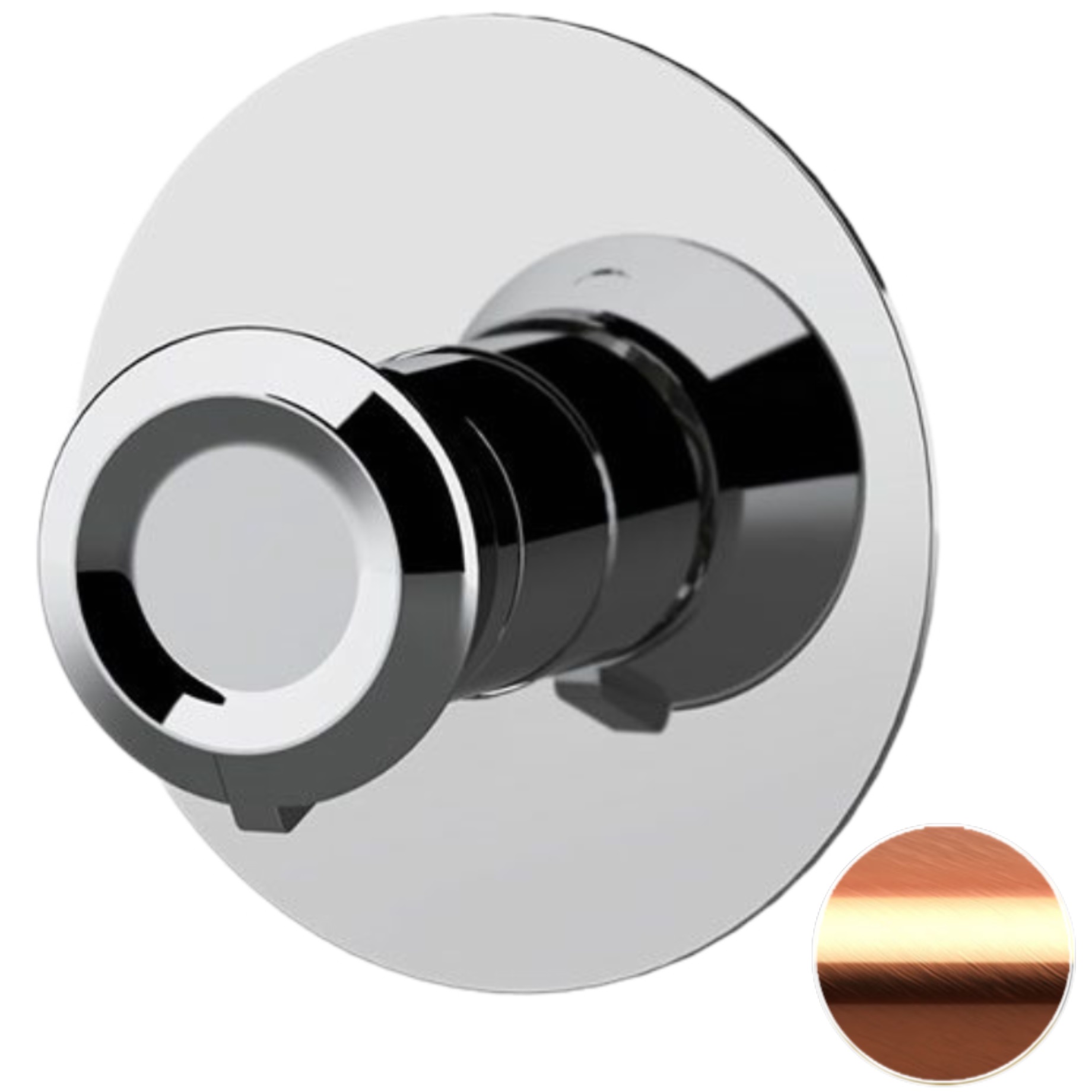 Смеситель для душа скрытого монтажа Remer Element ET30LRP (медь брашированная)