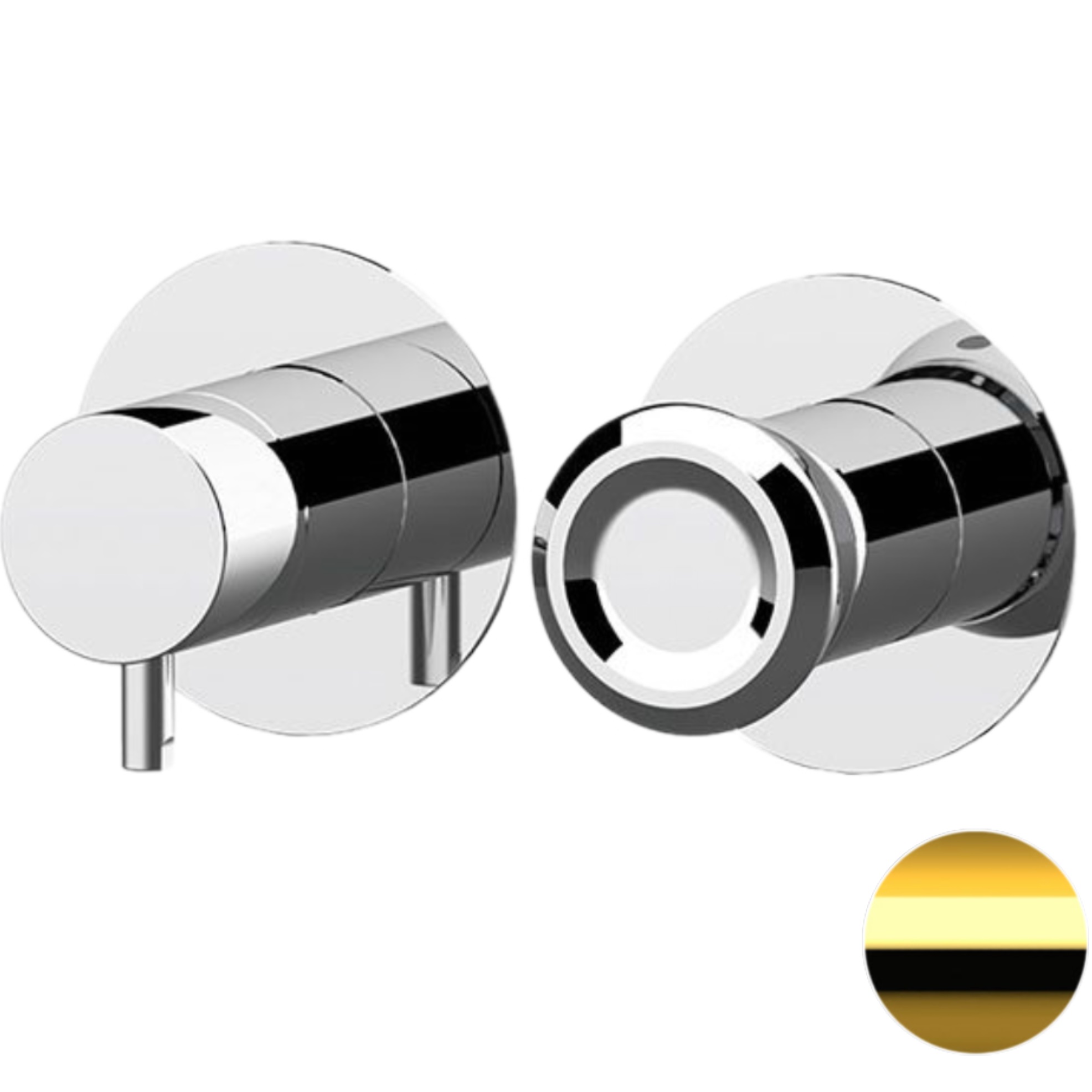 Смеситель для душа скрытого монтажа Remer Element ET92ZPDO (золотой)