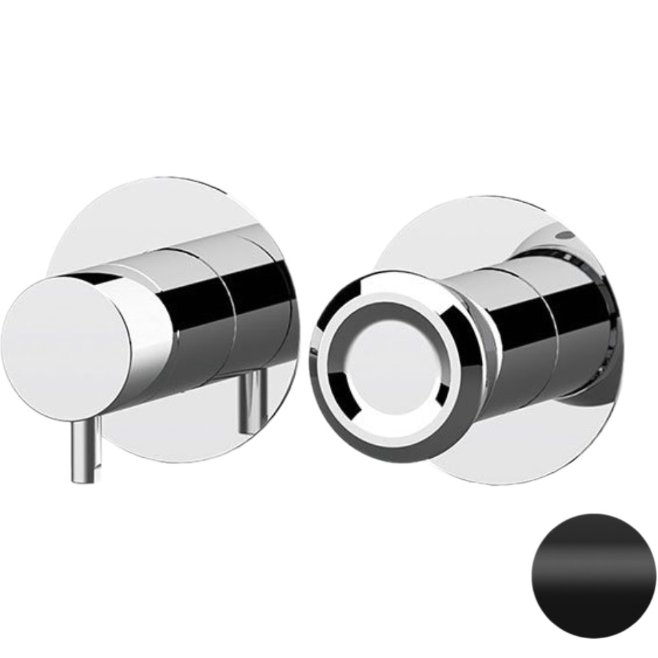 Смеситель для душа скрытого монтажа Remer Element ET92ZPNO (черный матовый)