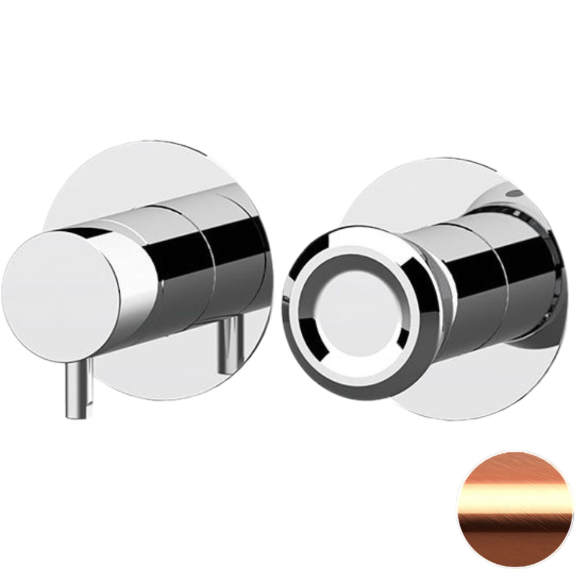 Смеситель для душа скрытого монтажа Remer Element ET92ZPRP (медь брашированная)