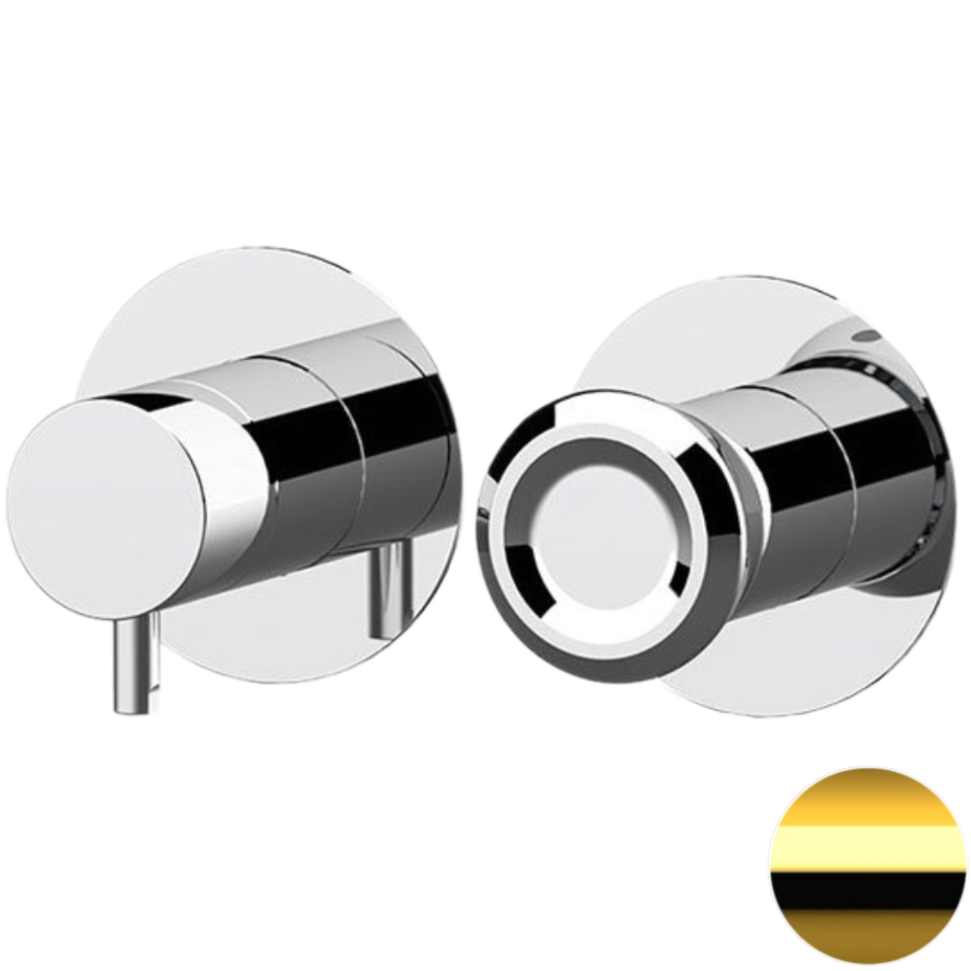 Смеситель для душа скрытого монтажа Remer Element ET93ZPDO (золотой)