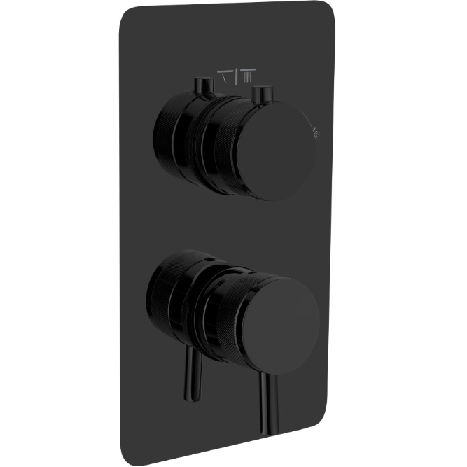 Смеситель для душа встраиваемый Boheme Cell 135-2-SGM (оружейный металл глянцевый), на 2 источника
